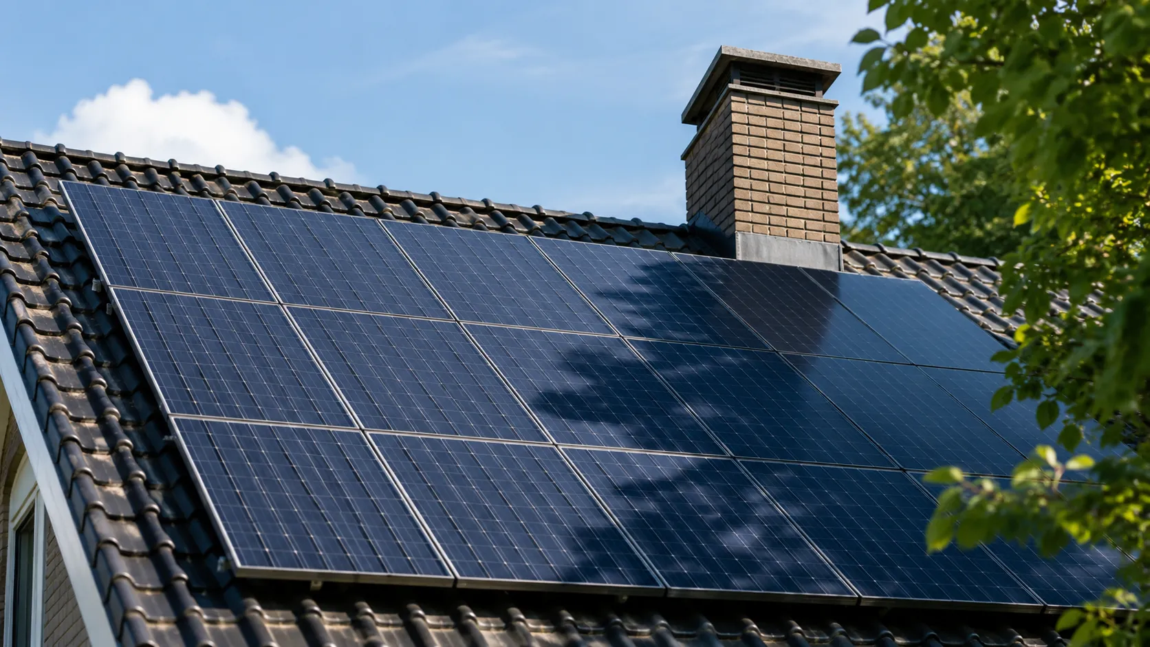 schaduw zonnepanelen