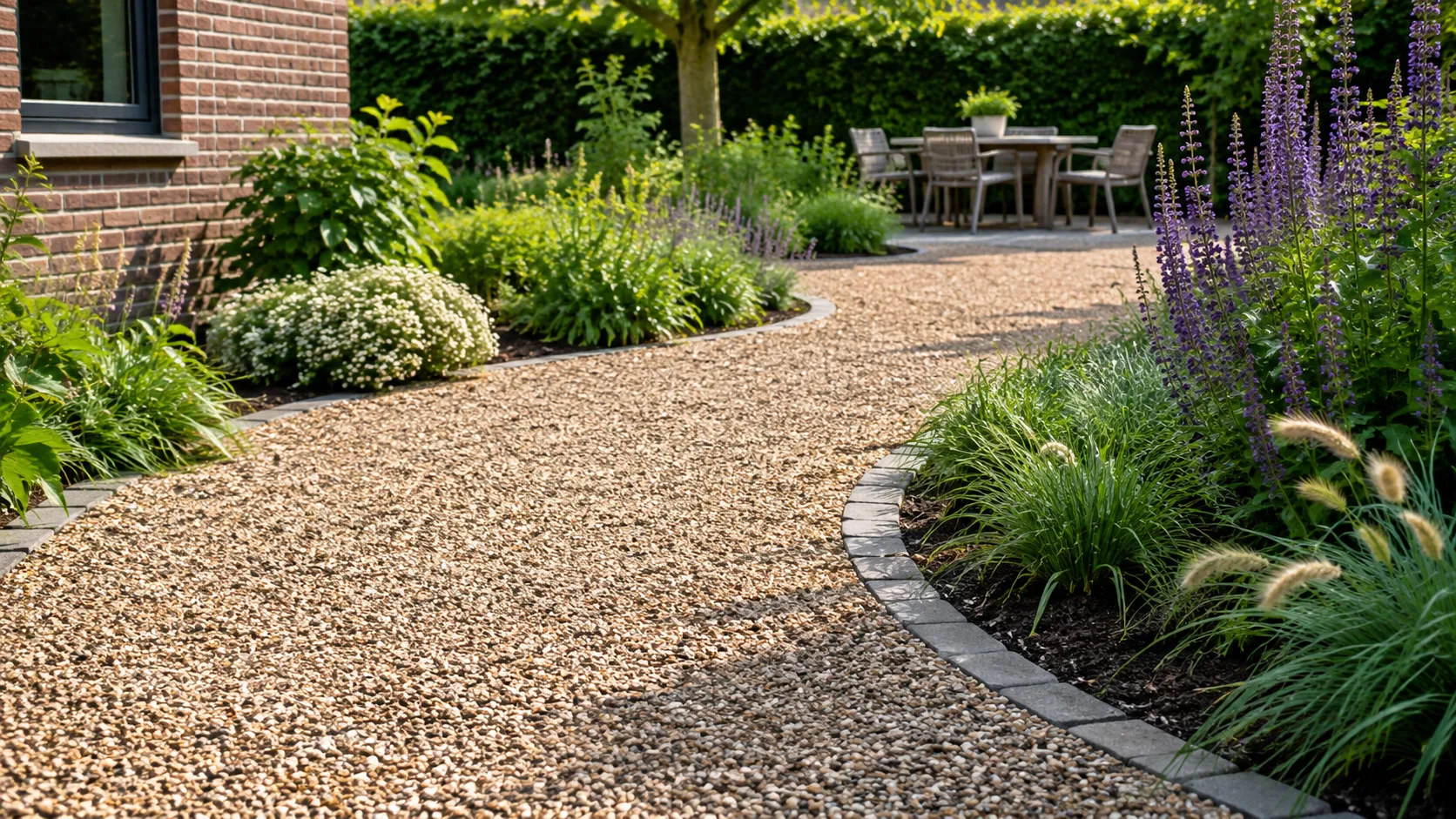 halfverharding tuin