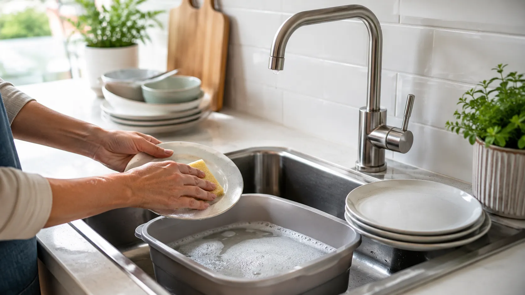 water besparen afwassen